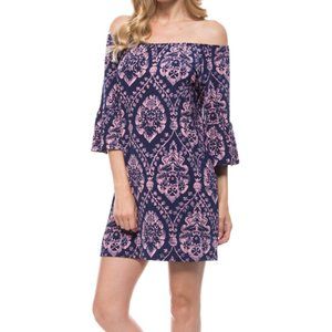 Women's Ruffle Sleeve Dress/Swim Cover-Up